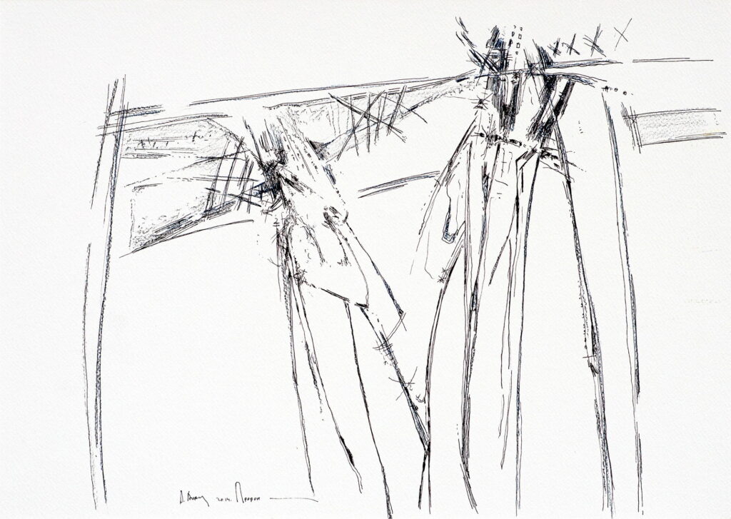 Prophets, 2014, ink, pencil, 35x50 cm